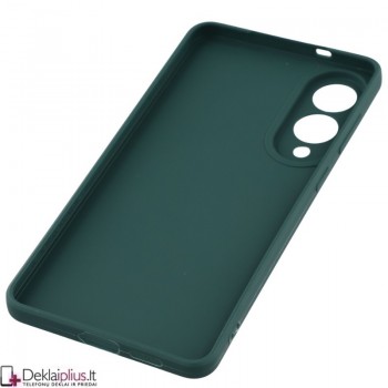 Guminis 1.5 mm. storio dėklas su kameros apsauga - žalias (Samsung Galaxy S25 Edge)